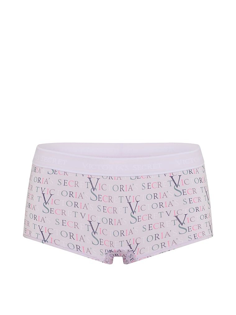Bavlněné kraťasy s logem v pase Boyshort. Produkt má vzorovanou barvu a pochází z kolekce Cotton.