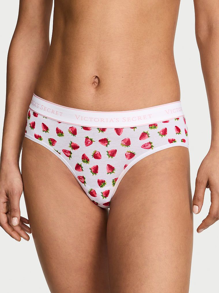 Cotton Bavlněné kalhotky Hiphugger s logem