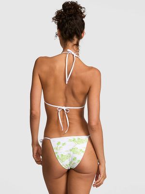 PINK Oboustranné cheeky bikini kalhotky se zavazováním na bocích