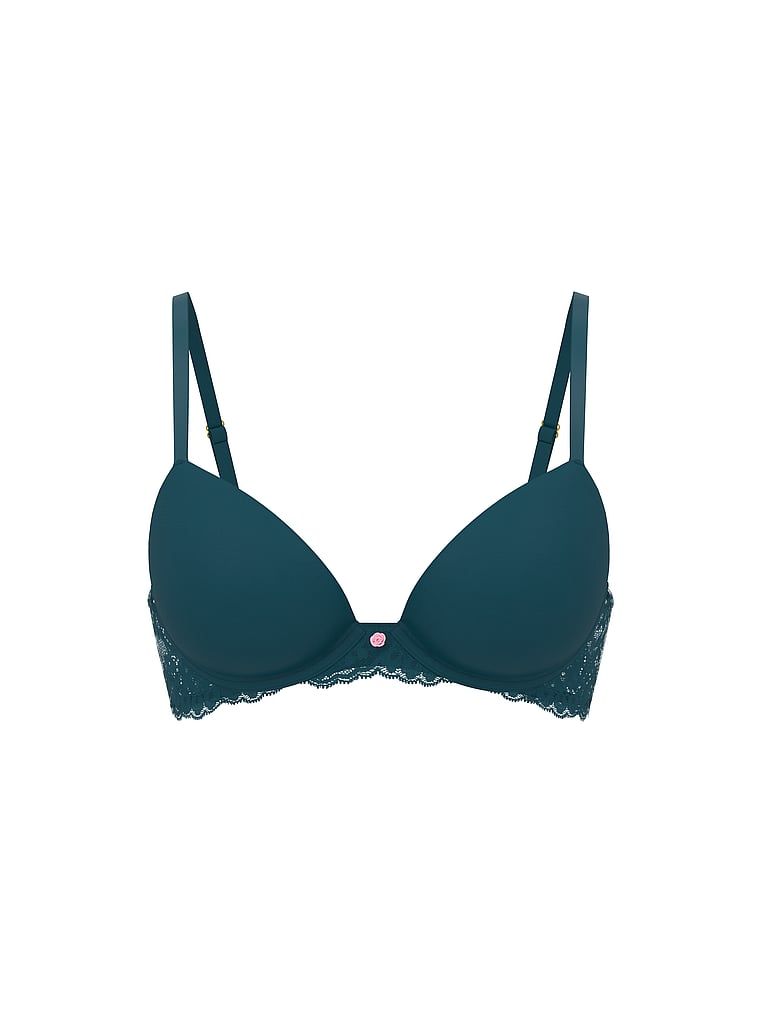 Push-up podprsenka Smooth a Lace. Produkt má modrou barvu a pochází z kolekce Dream Angels.