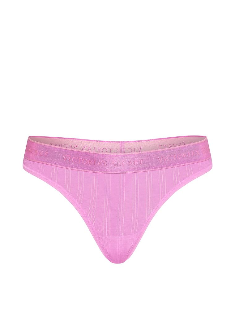 Tanga vyrobená z modálního stylu SoSoft Ultra-Fine Logo. Produkt je růžové barvy a pochází z kolekce Cotton.