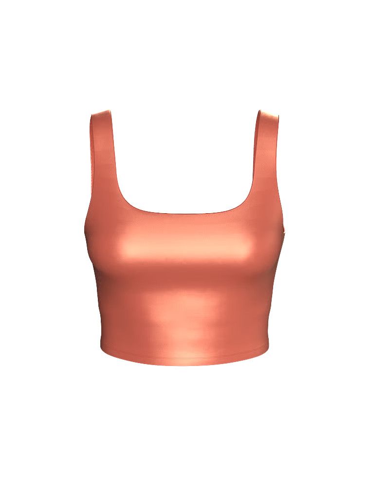 Sportovní top z vysoce lesklého materiálu VSX GlossyTech. Produkt je oranžový a pochází z kolekce VSX.