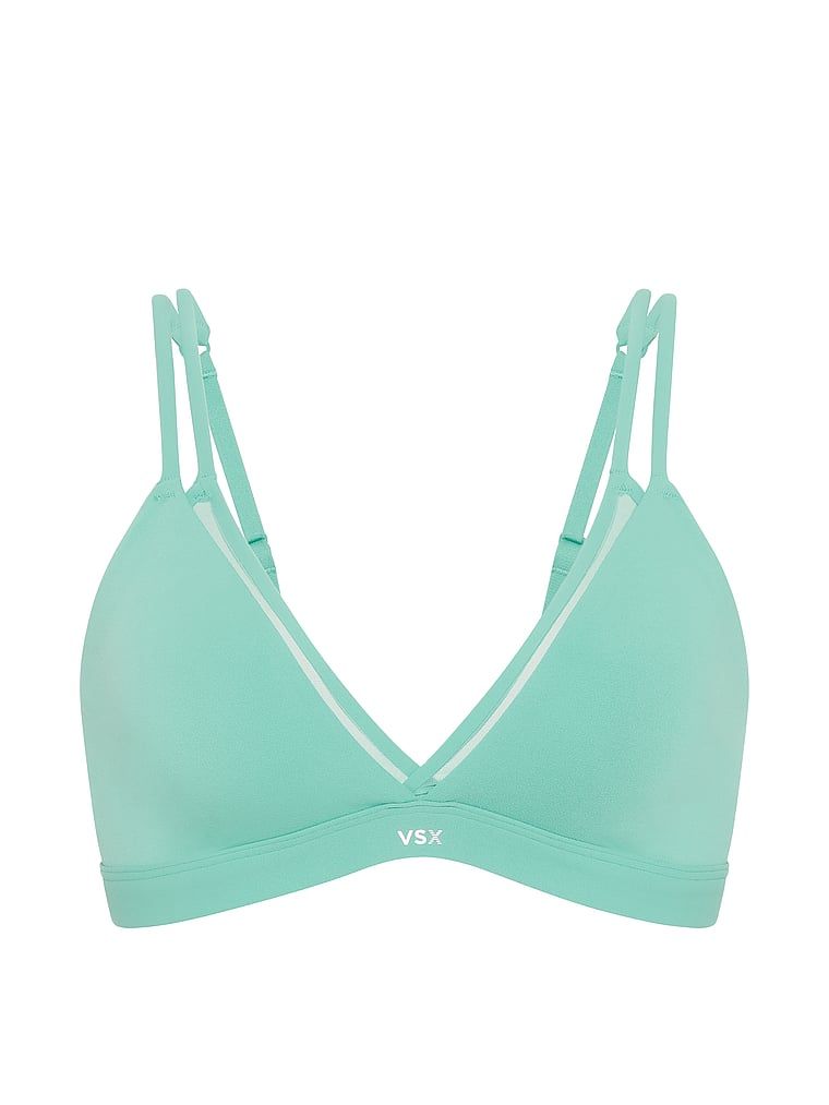VSX Elevate Triangle sportovní podprsenka. Produkt je modré barvy a pochází z kolekce VSX.