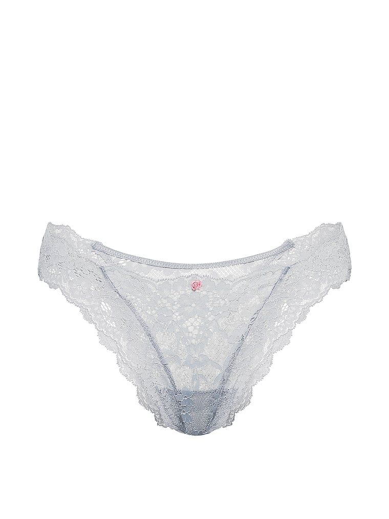 Brazilské krajkové kalhotky. Produkt je šedou barvy, pochází z kolekce Dream Angels.