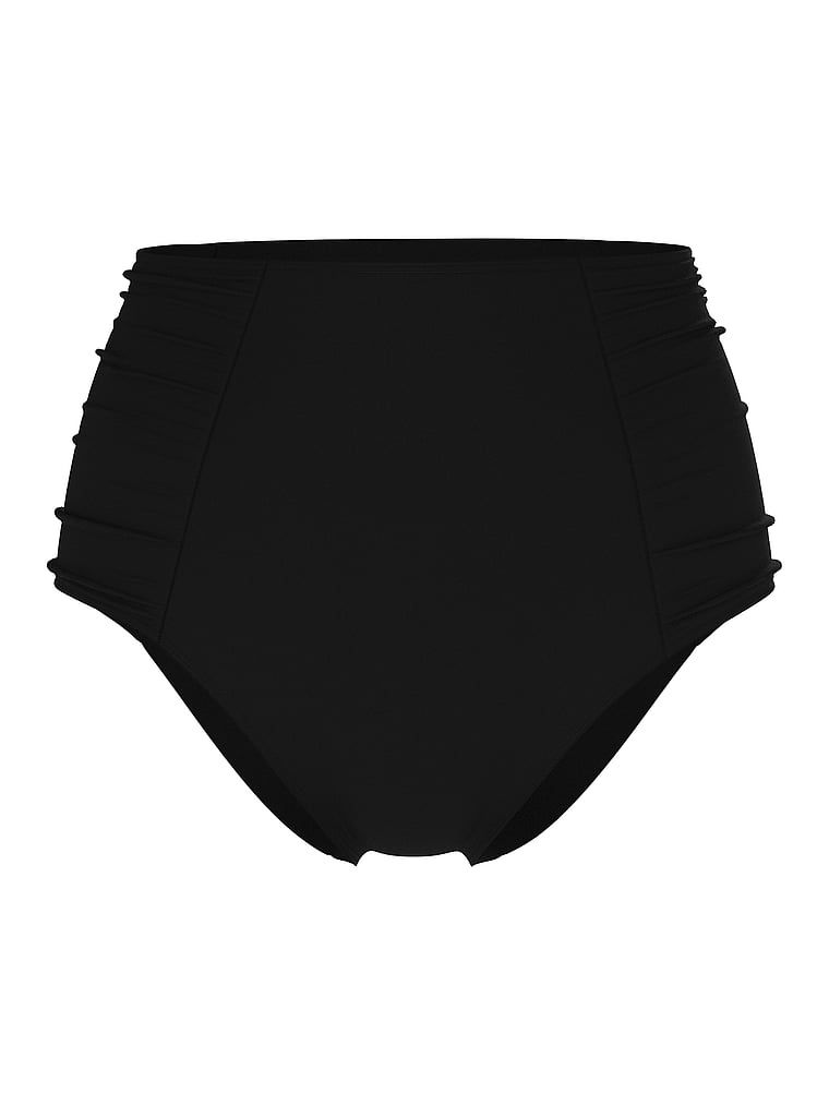 Ultimátní spodní část bikin s vysokým pasem. Produkt je černý a pochází z kolekce Victoria's Secret Swim.