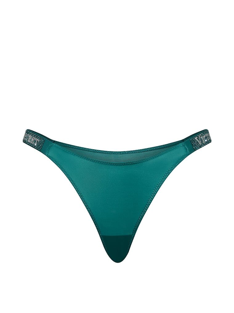 Brazilské kalhotky s pruhy Shine Strap. Produkt je modré barvy a pochází z kolekce Very Sexy.