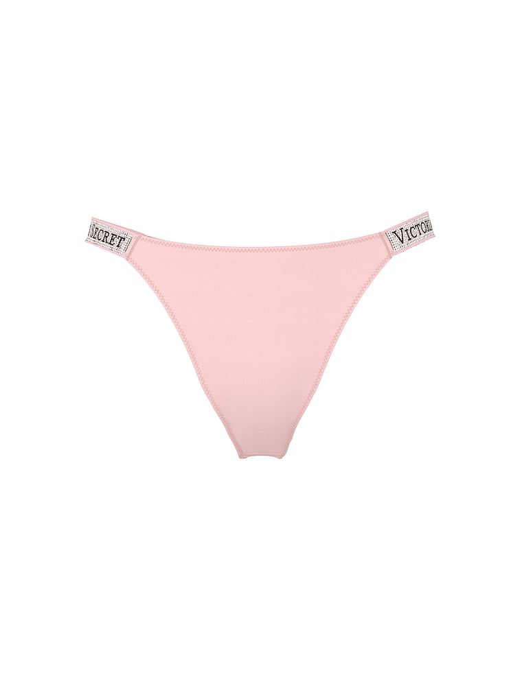 Brazilské kalhotky s pruhy Shine Strap. Produkt je růžové barvy a pochází z kolekce Very Sexy.