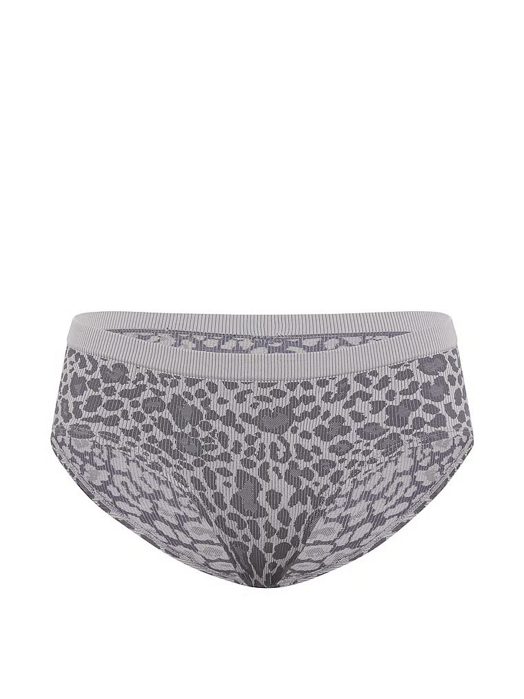 Bezešvové Leopardí žebrové slipy Hiphugger s žebrováním. Produkt má vzorovanou barvu a pochází z kolekce Seamless.