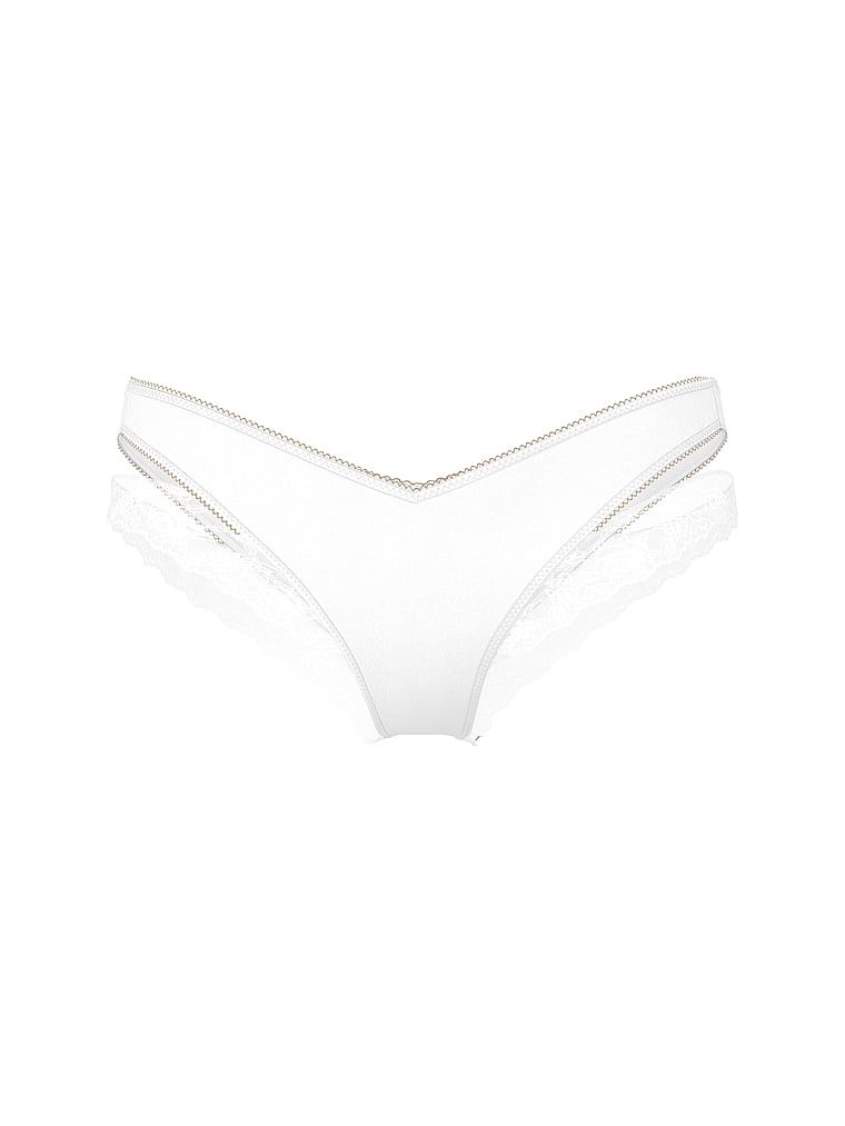 Krajkové kalhotky s výřezy po stranách Cut-Out Cheeky. Produkt je bílé barvy a pochází z kolekce Very Sexy.