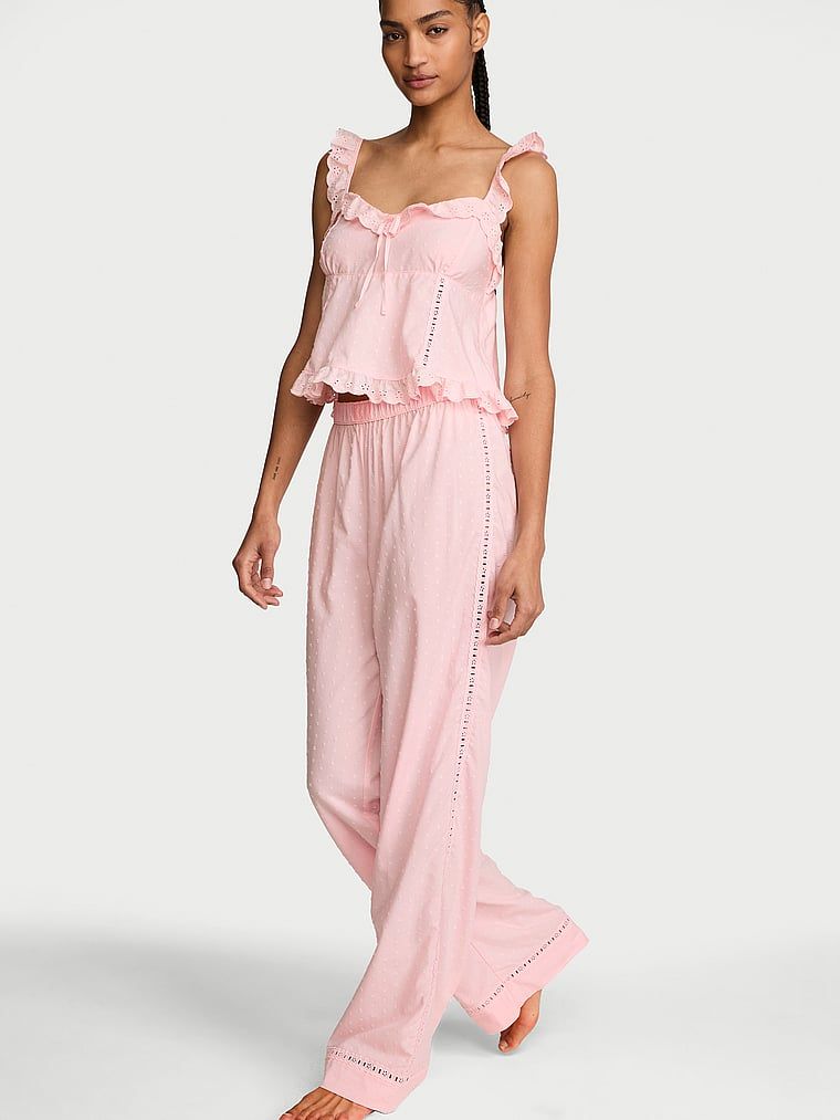 Victoria's Secret Bavlněné snové dlouhé pyžamo s tílkem