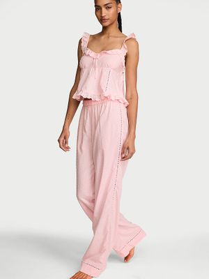 Victoria's Secret Bavlněné snové dlouhé pyžamo s tílkem