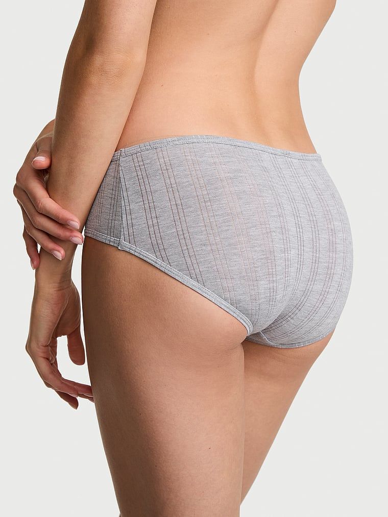 Ultra-jemné hiphugger modální kalhotky. Produkt je šedé barvy a pochází z kolekce Victoria's Secret.