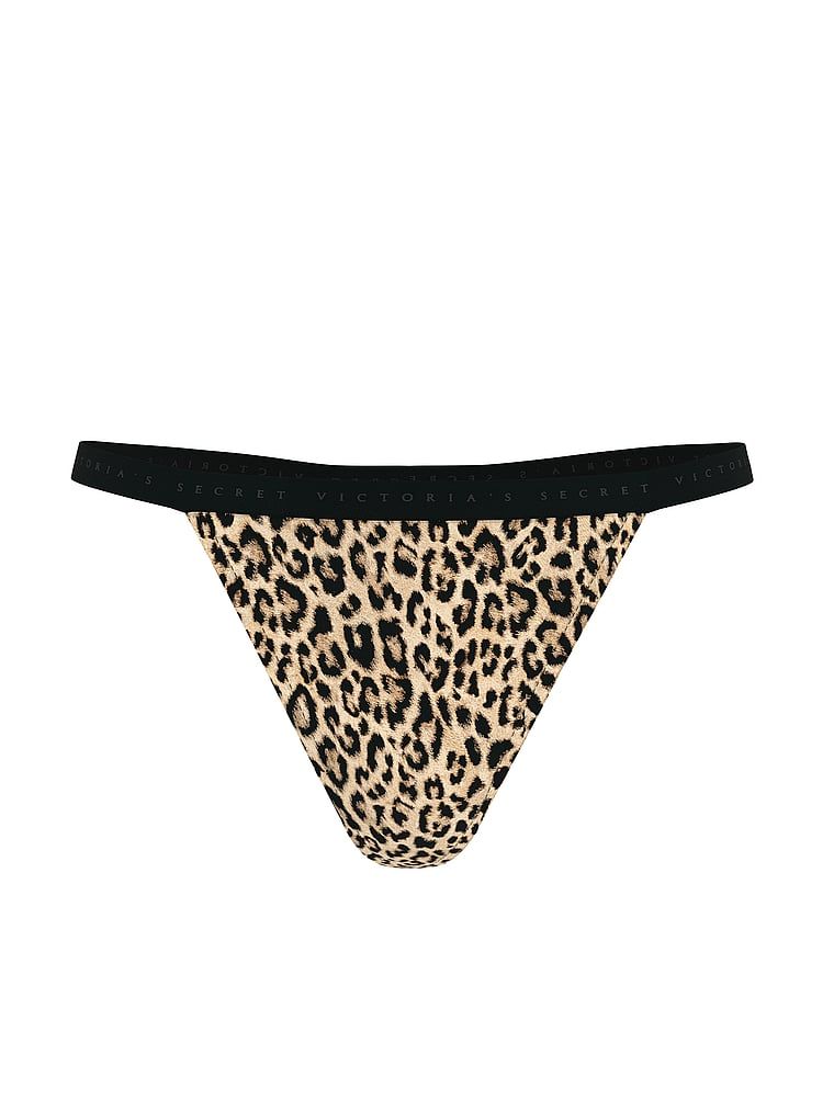 Elastická bavlněná tanga. Produkt je vzorovaný a pochází z kolekce Victoria's Secret.