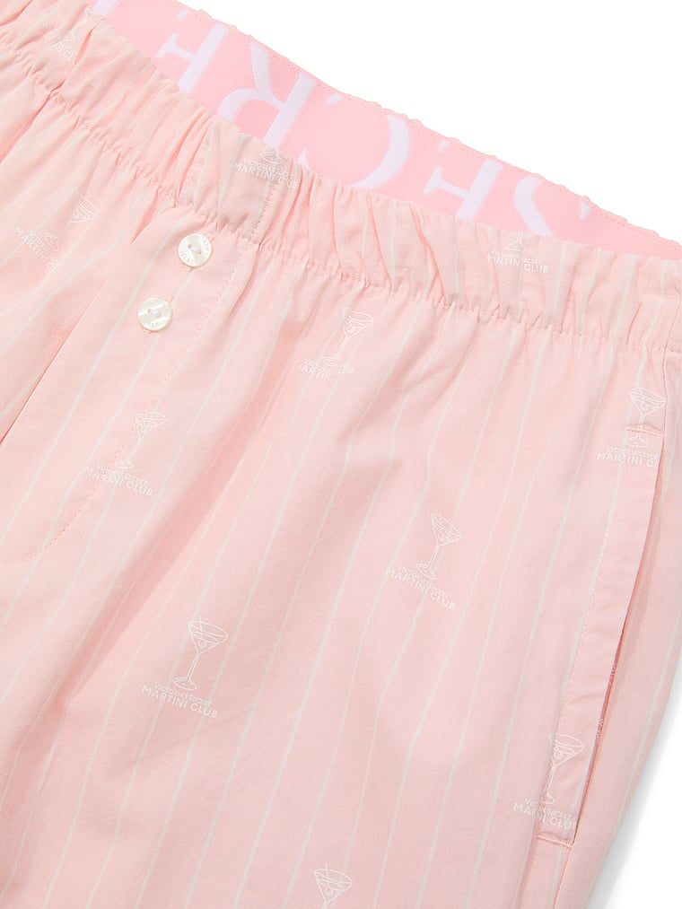 Mix & Match Heritage bavlněné pyžamové kalhoty. Produkt má vzorovanou barvu a pochází z kolekce Victoria's Secret.