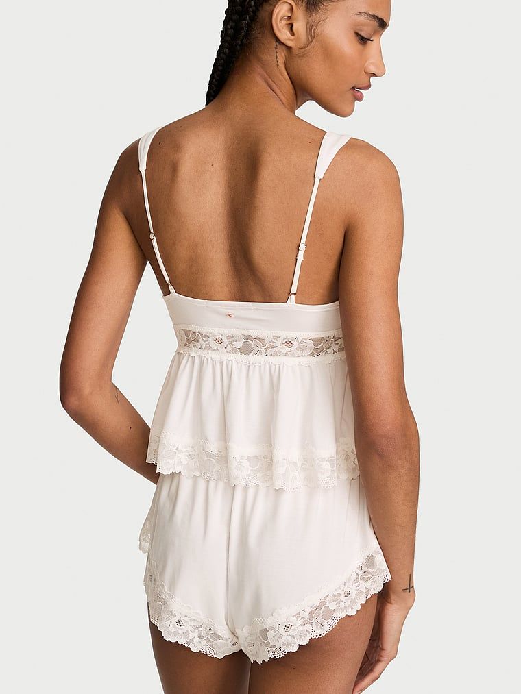 SoSoft modální sada na spaní. Produkt je bílé barvy a pochází z kolekce Victoria's Secret.