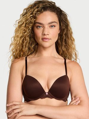 Dream Angels Hladká krajková push-up podprsenka