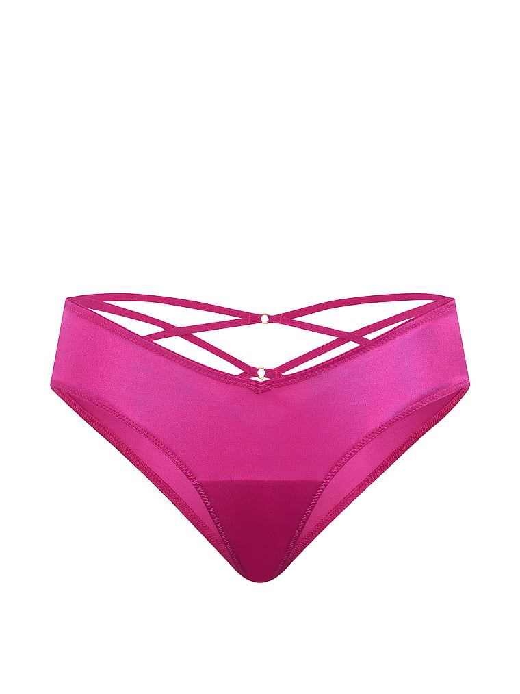 Slipy na nohavice s ramínky s ramínky. Produkt je růžové barvy a pochází z kolekce Very Sexy.