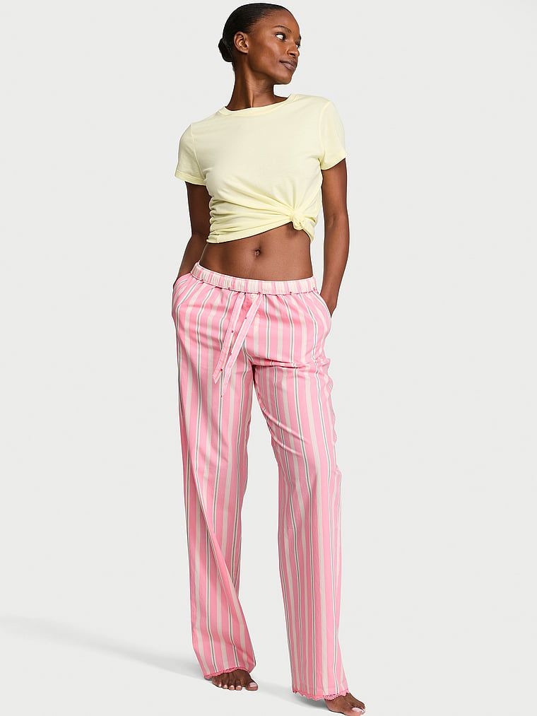 Victoria's Secret Bavlněné pyžamové kalhoty Mix & Match Sleep Heritage