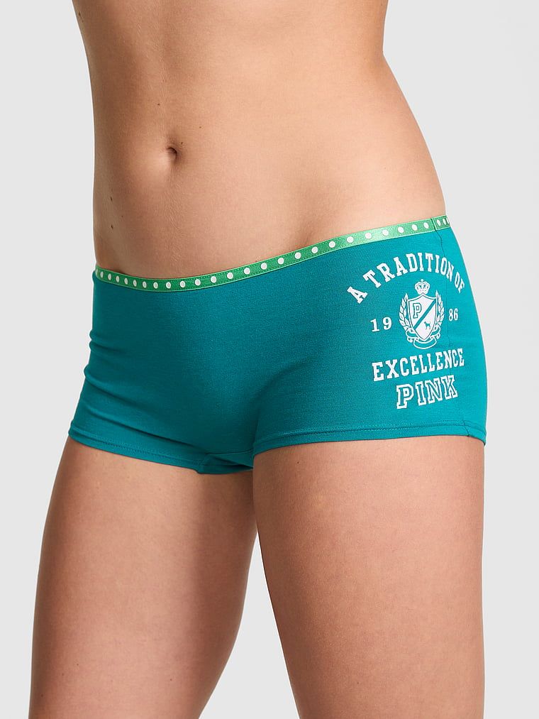 Bavlněné boyshort kalhotky s logem PINK