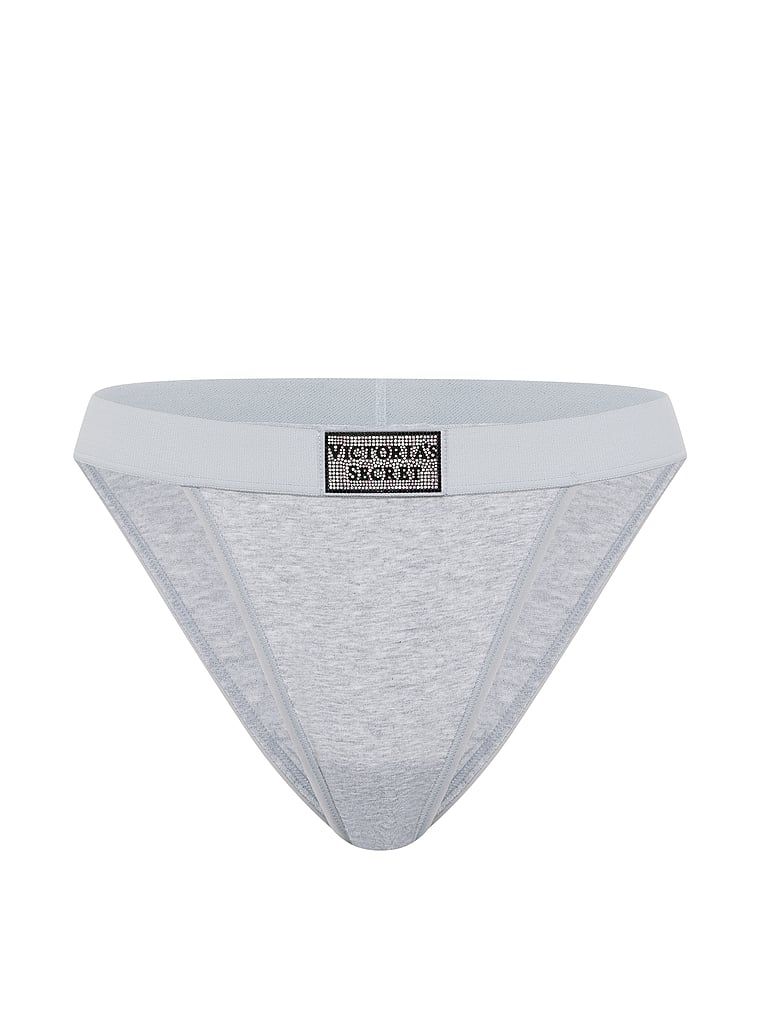 Bavlněné kalhotky ve stylu loga Shine Patch z 90. let. Produkt je šedé barvy a pochází z kolekce Cotton.