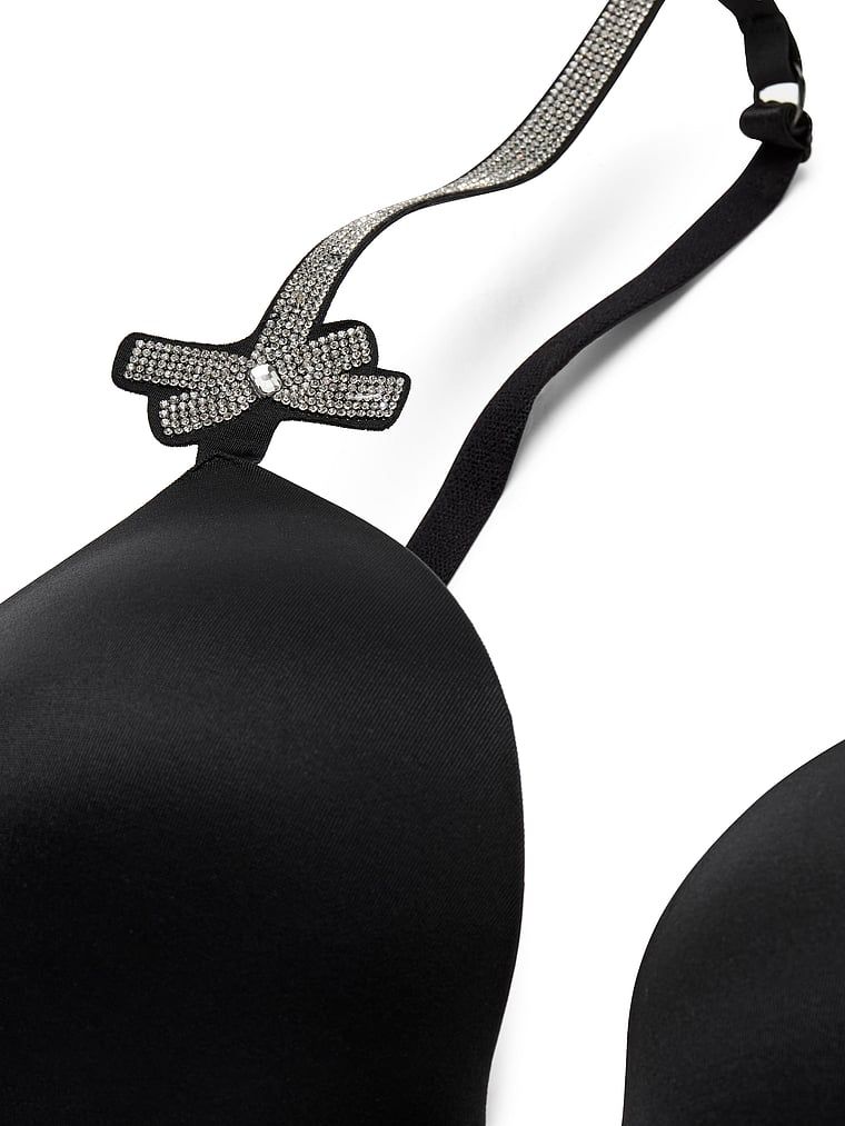 Push-up podprsenka Shine Bow. Produkt je černý a pochází z kolekce Very Sexy.