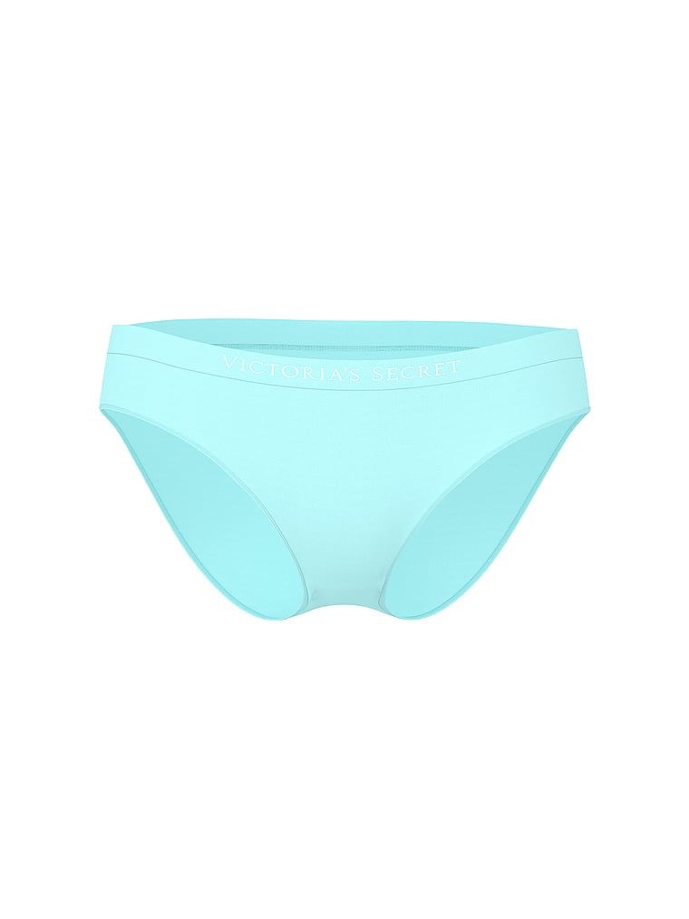 Bezešvové bikinové kalhotky. Produkt je modré barvy a pochází z kolekce Seamless.