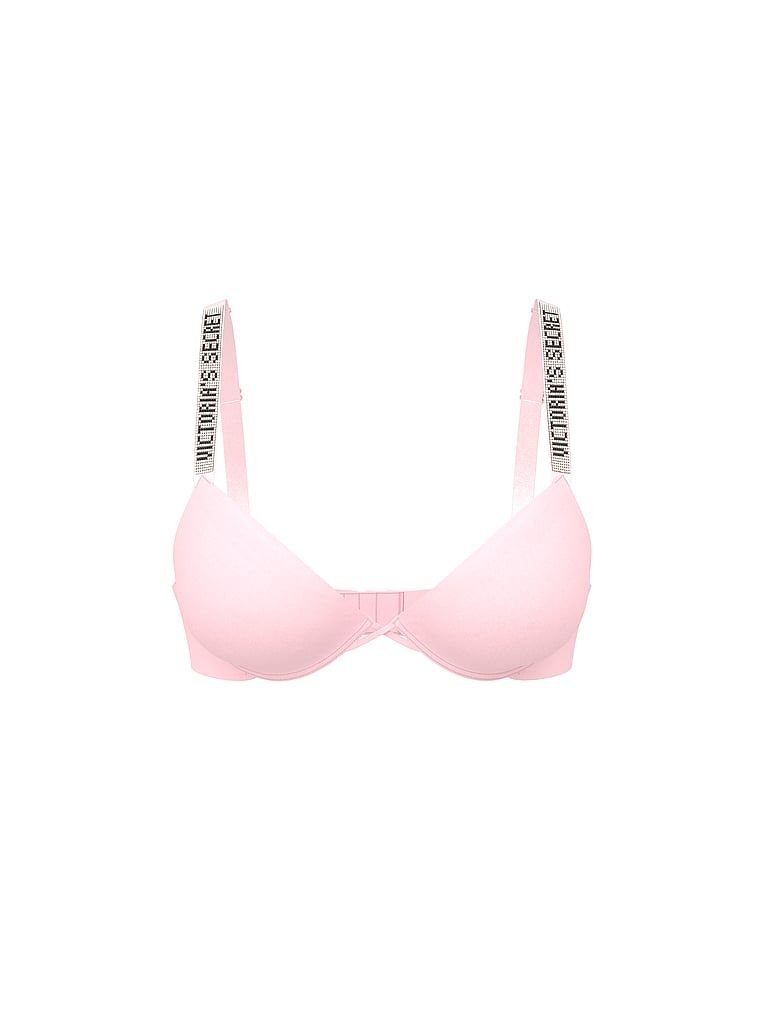Push-up podprsenka zvětšující se o 2 velikosti Bombshell Shine Strap. Produkt je růžový a pochází z kolekce Very Sexy.