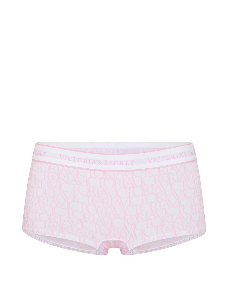 Bavlněné kraťasy s logem v pase Boyshort. Produkt je vzorovaný a pochází z kolekce Cotton.