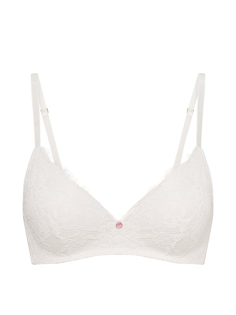Krajková push-up podprsenka bez kostic. Produkt je bílý a pochází z kolekce Dream Angels.