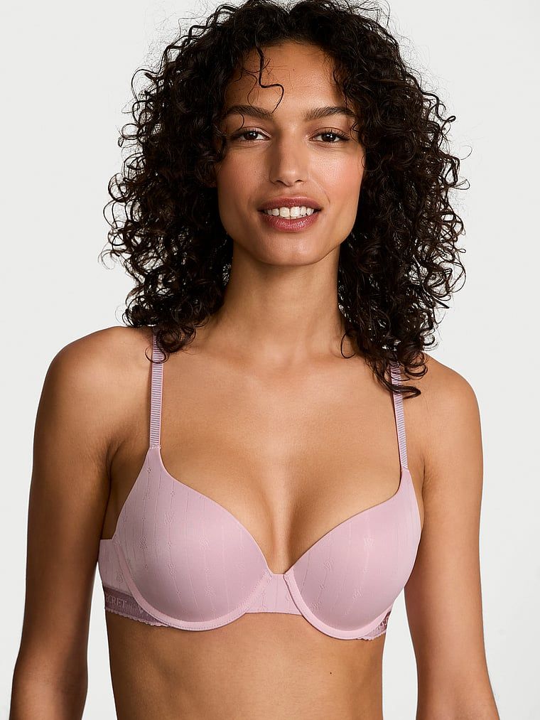 T-shirt Push-up podprsenka Perfect Shape z dírkovaného úpletu s logem