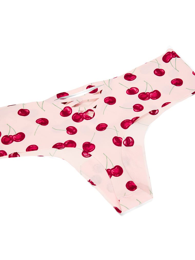 Bezšvové tanga s ramínky na zadní straně No-Show Strappy. Produkt je vzorovaný a pochází z kolekce No-Show.