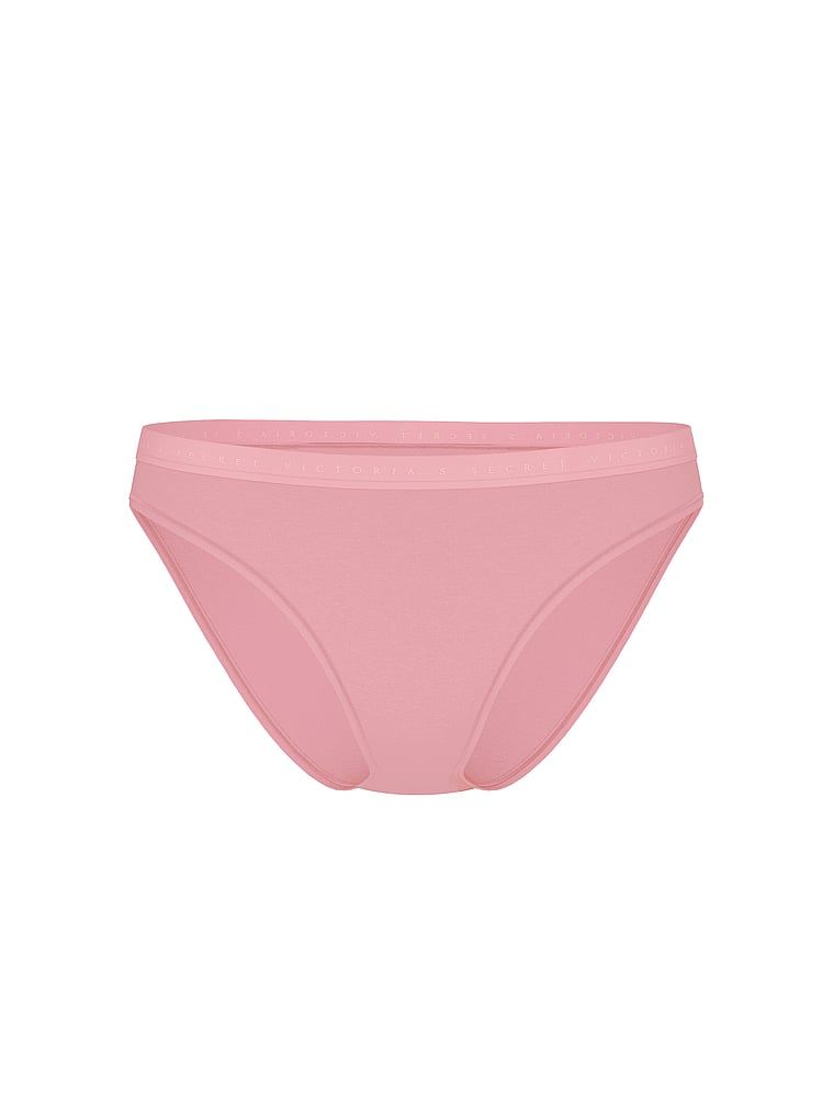Bavlněné bikiny kalhotky. Produkt je růžový a pochází z kolekce Victoria's Secret.