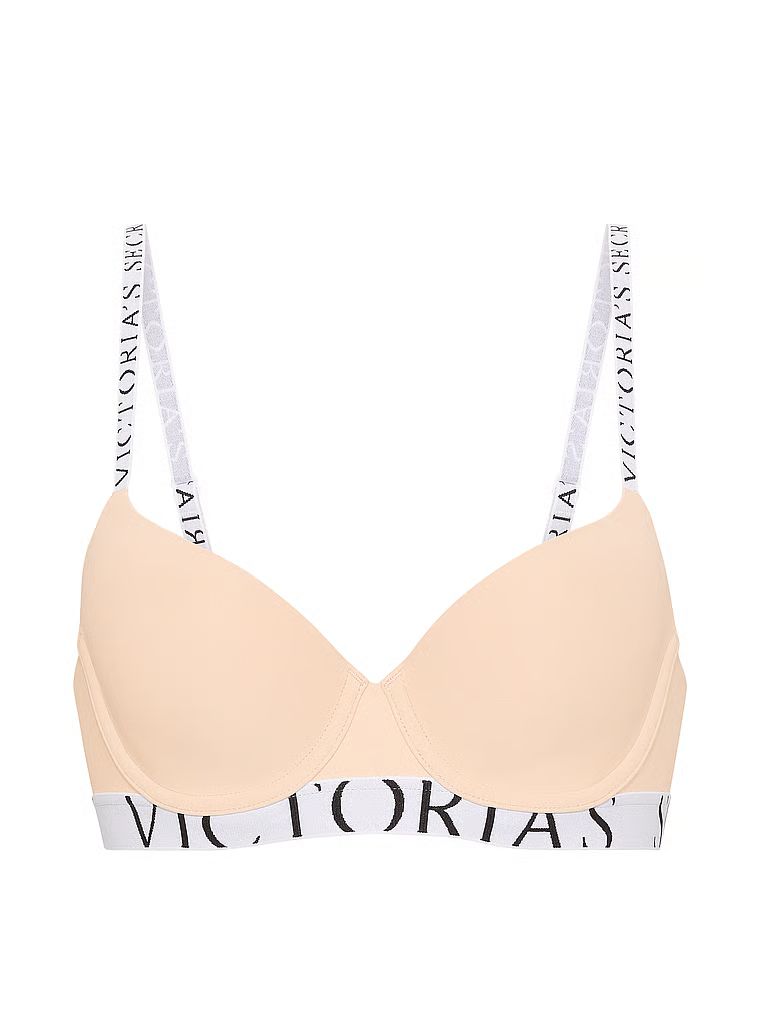 CoolBra Demi mírně polstrovaný. Produkt je béžové barvy a pochází z kolekce triček.