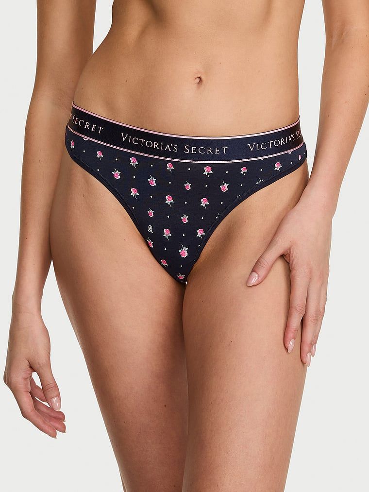 Cotton Bavlněné tanga s logem