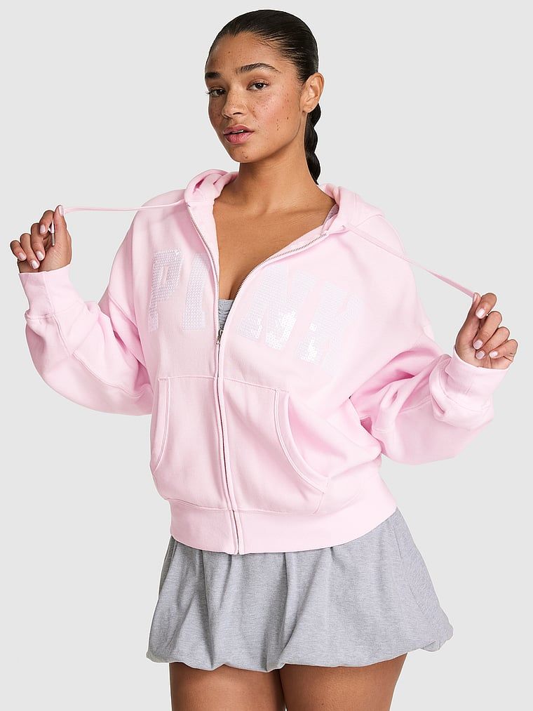 Mikina s kapucí na zip Campus Fleece