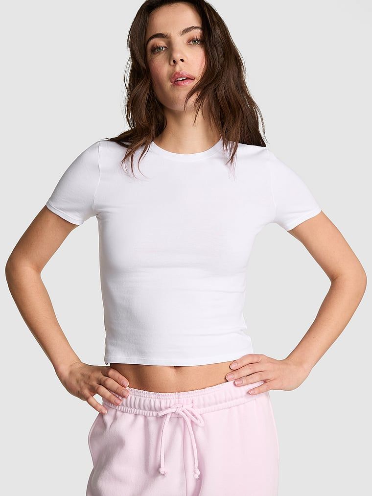 PINK Bavlněné tričko Baby