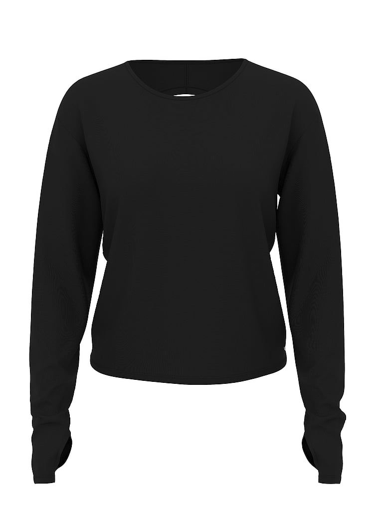 VSX blůza s řasením a střihem. Produkt je černý a pochází z kolekce VSX.