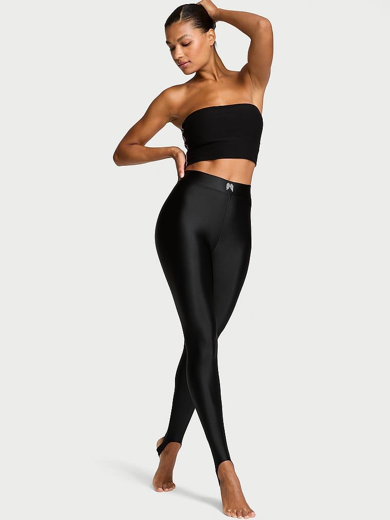 Legíny vyrobené z lesklého materiálu VSX GlossyTech Stirrup. Produkt je černý a pochází z kolekce VSX.