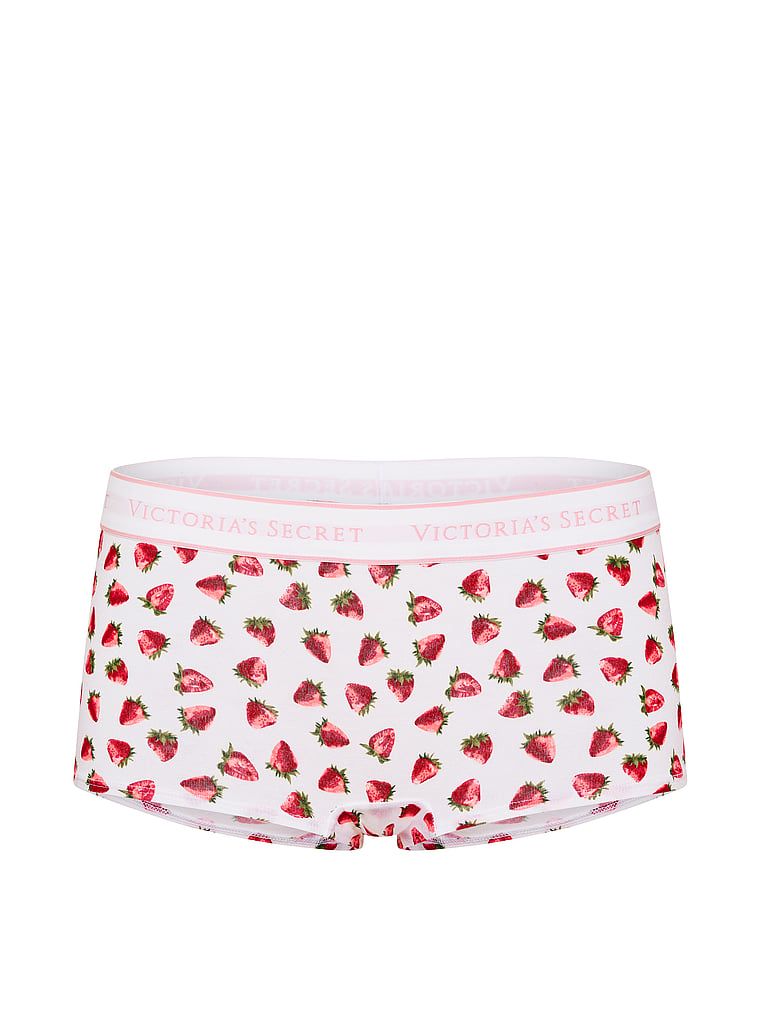 Bavlněné kraťasy s logem v pase Boyshort. Produkt je vzorovaný a pochází z kolekce Cotton.