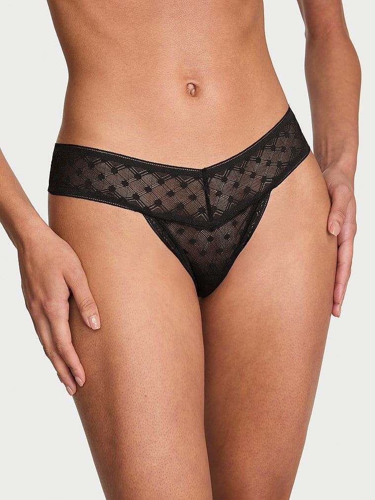 Lacie Krajková tanga Dot Geo