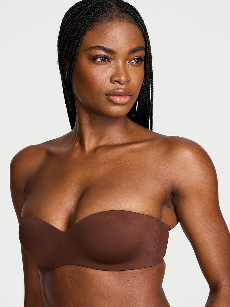 Victoria's Secret Bare Podprsenka bez ramínek s lehkou podšívkou