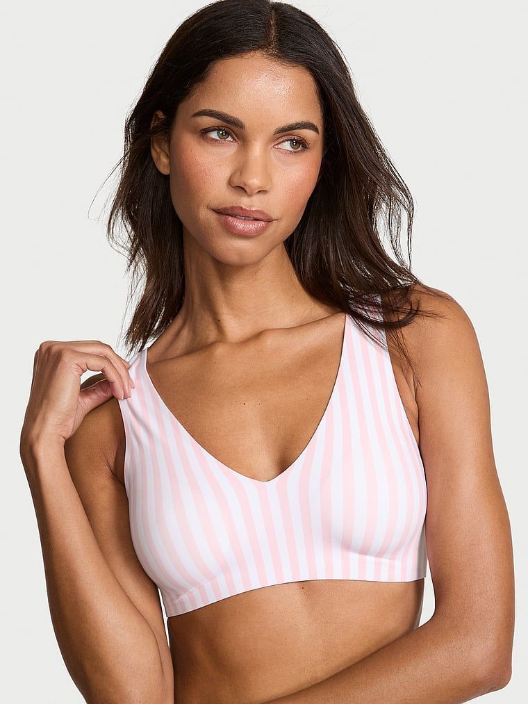SlumberBra pro každodenní nošení i spaní. Produkt je vzorovaný a pochází z kolekce Body by Victoria.
