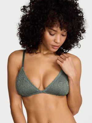 Victoria's Secret Nepodšitá krajková trojúhelníčková braletka
