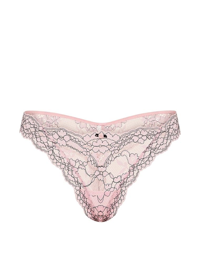 Krajkové krajkové tanga. Produkt má vícebarevnou barvu a pochází z kolekce Dream Angels.