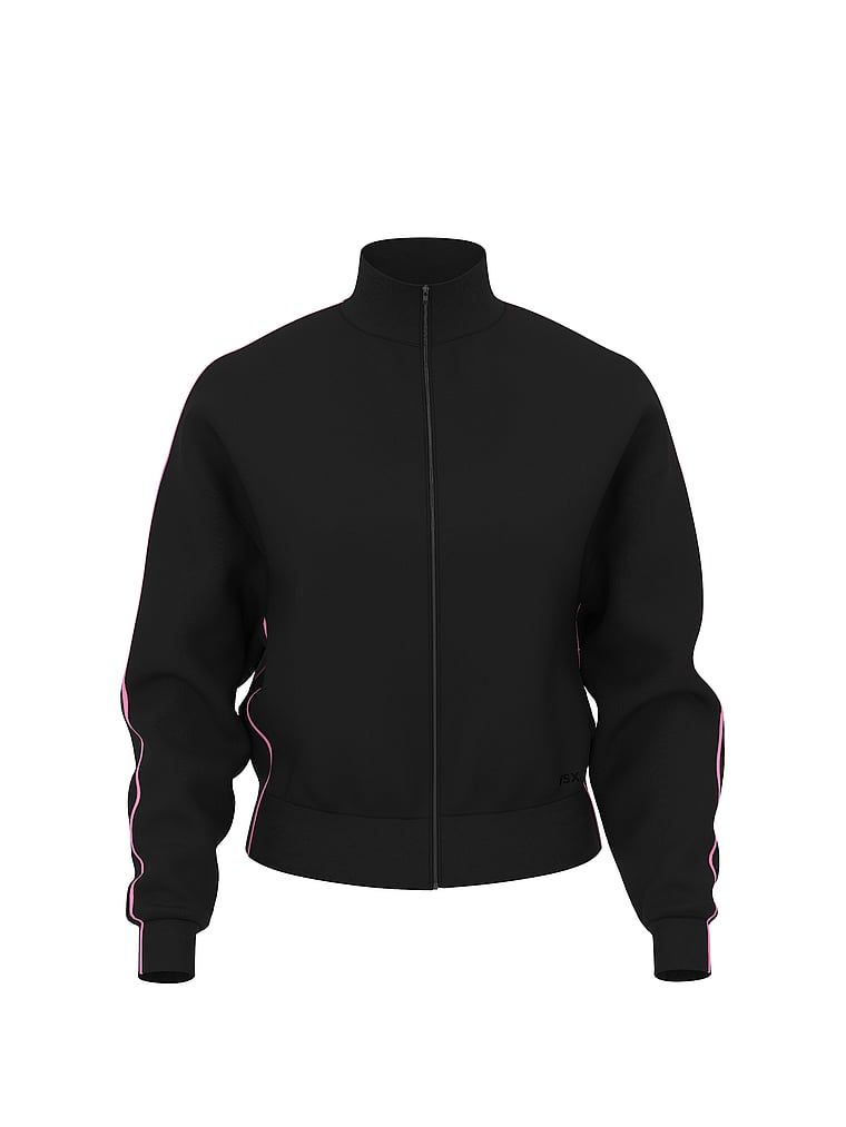 Pletená mikina se zipem, pletená na špičkách. Produkt je černý a pochází z kolekce VSX.