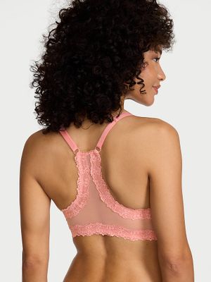 Body by Victoria Lehce podšitá krajková demi podprsenka Racerback