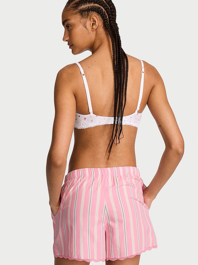 Mix & Match bavlněné pyžamové kraťasy Heritage. Produkt má vzorovanou barvu a pochází z kolekce Victoria's Secret.