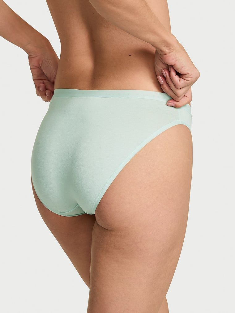 Bavlněné kalhotky v bikinách. Produkt je zelené barvy a pochází z kolekce Victoria's Secret.