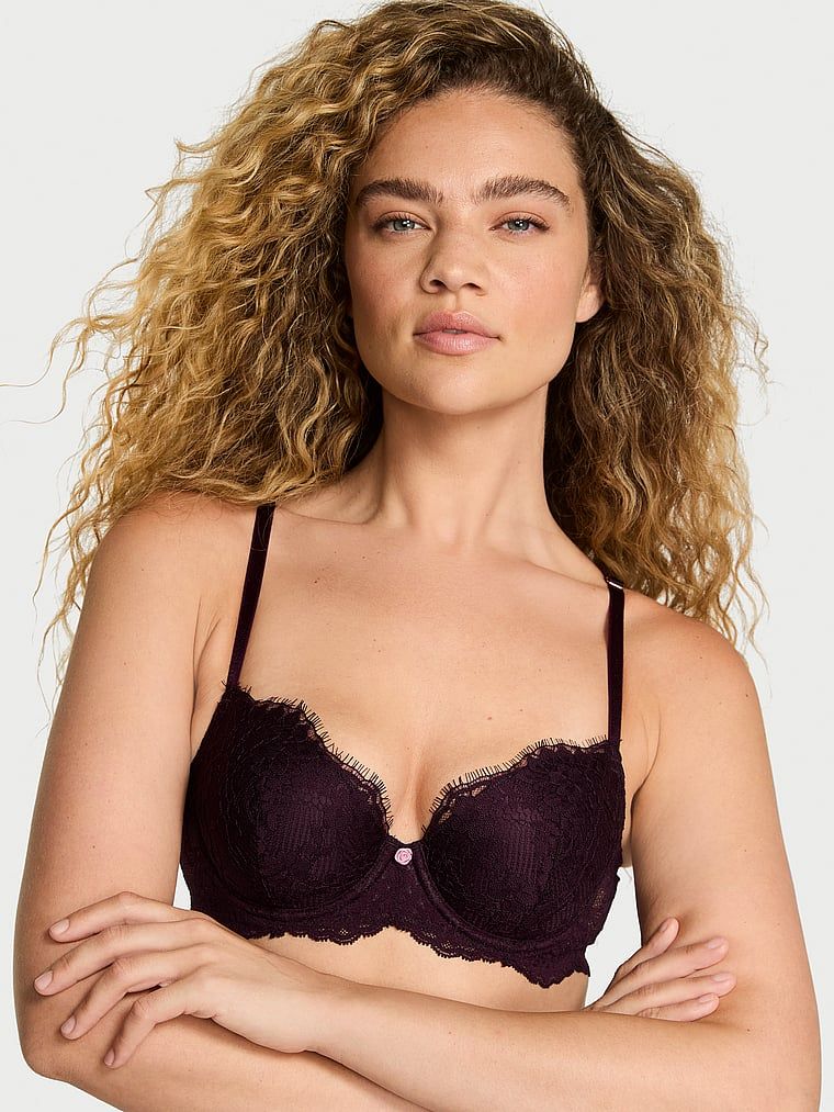 Dream Angels Krajková lehce podšitá podprsenka s klasickým krytím a demi střihem