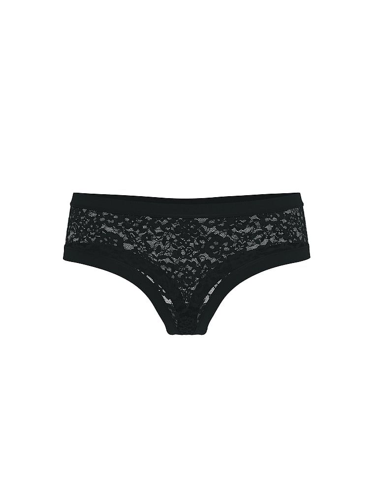 No-Show krajková tanga. Produkt je černý a pochází z kolekce No-Show.